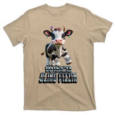 Wisco Bling Fizzin Cow T-Shirt