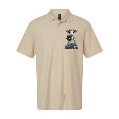 Wisco Bling Fizzin Cow Softstyle Adult Sport Polo