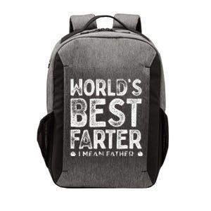 Worlds Best Farter I Mean Father Funny Daddys Day Men Vector Backpack