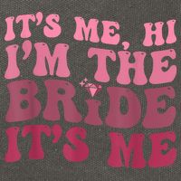 Women Bride Funny Its Me Hi I'm The Bride Its Me Cotton Canvas Backpack