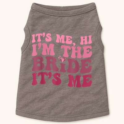 Women Bride Funny Its Me Hi I'm The Bride Its Me Doggie Tank