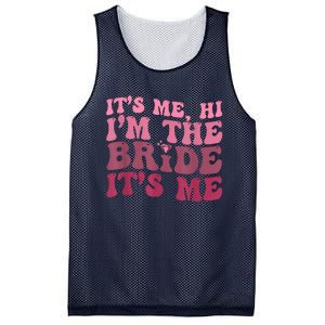 Women Bride Funny Its Me Hi I'm The Bride Its Me Mesh Reversible Basketball Jersey Tank