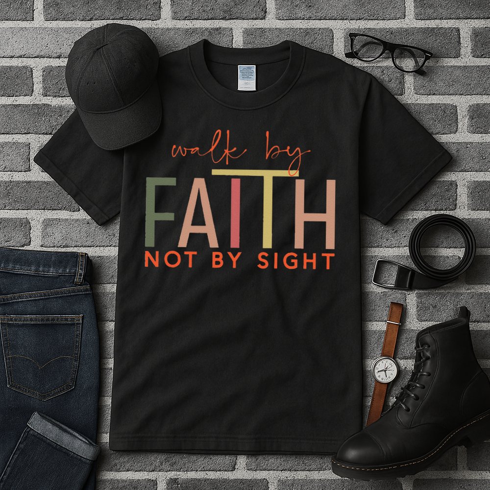 Walk By Faith Not By Sight God Faith Jesus 3 Tall T-Shirt