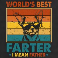 World's Best Farter I Mean Father Fathers Day Funny Dad Dog Cool Comfort Performance Bucket Hat
