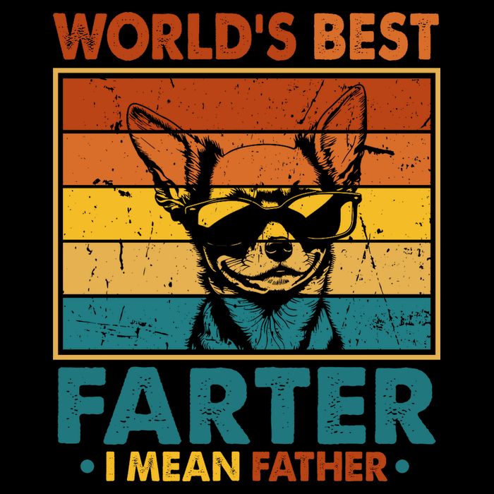 World's Best Farter I Mean Father Fathers Day Funny Dad Dog Cooling Performance Crew T-Shirt