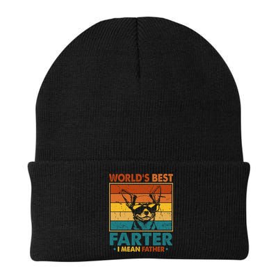World's Best Farter I Mean Father Fathers Day Funny Dad Dog Beanie