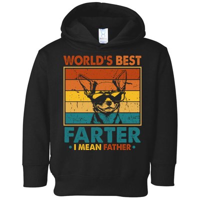 World's Best Farter I Mean Father Fathers Day Funny Dad Dog Toddler Hoodie