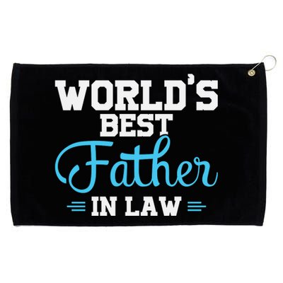 World's Best Father In Law Grommeted Golf Towel