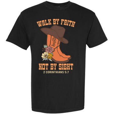 Walk By Faith Not By Sight God Faith Jesus 5 Garment-Dyed Heavyweight T-Shirt