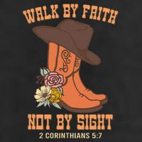 Walk By Faith Not By Sight God Faith Jesus 5 7 Panel Mesh Trucker Snapback Hat