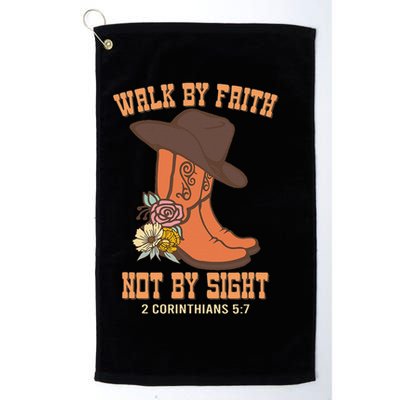 Walk By Faith Not By Sight God Faith Jesus 5 Golf Towel
