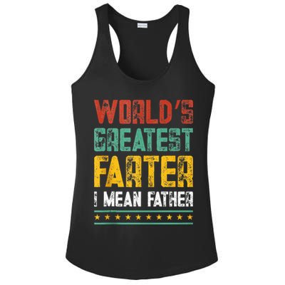 Worlds Best Farter I Mean Father Best Dad Ever Cool Ladies PosiCharge Competitor Racerback Tank