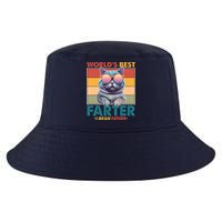 Worlds Best Farter I Mean Father Funny Retro Cat Cool Comfort Performance Bucket Hat