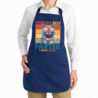 Worlds Best Farter I Mean Father Funny Retro Cat Apron