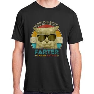 Worlds Best Farter I Mean Father Best Cat Dad Ever Adult ChromaSoft Performance T-Shirt