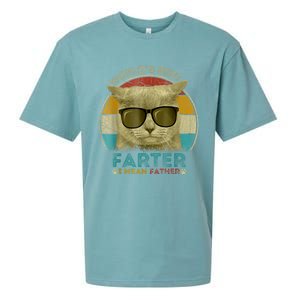 Worlds Best Farter I Mean Father Best Cat Dad Ever Sueded Cloud Jersey T-Shirt