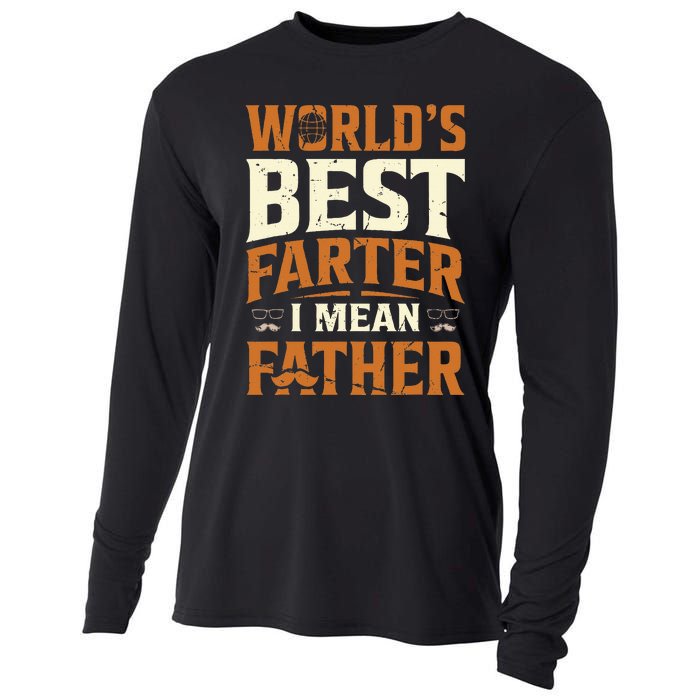 World's Best Farter I Mean Father Cooling Performance Long Sleeve Crew