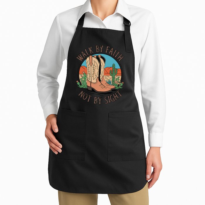 Walk By Faith Not By Sight Western Boots Apron