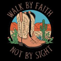 Walk By Faith Not By Sight Western Boots Impact Tech Backpack