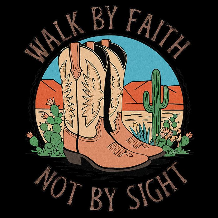 Walk By Faith Not By Sight Western Boots Impact Tech Backpack