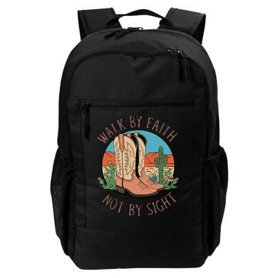 Walk By Faith Not By Sight Western Boots Backpack