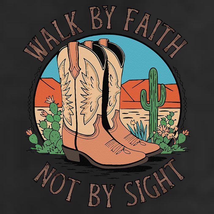 Walk By Faith Not By Sight Western Boots Adult Drive Performance Visor