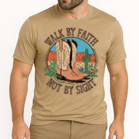 Walk By Faith Not By Sight Western Boots Cooling Performance Crew T-Shirt