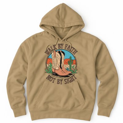 Walk By Faith Not By Sight Western Boots Hoodie