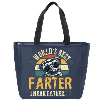 Worlds Best Farter I Mean Father Best Dad Ever Cool Dog Zip Tote Bag