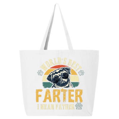 Worlds Best Farter I Mean Father Best Dad Ever Cool Dog 25L Jumbo Tote