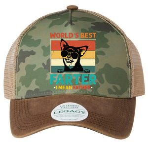 Worlds Best Farter I Mean Father Best Dad Ever Cool Dog Legacy Tie Dye Trucker Hat