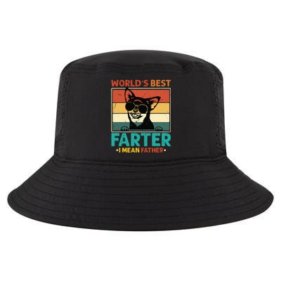 Worlds Best Farter I Mean Father Best Dad Ever Cool Dog Cool Comfort Performance Bucket Hat