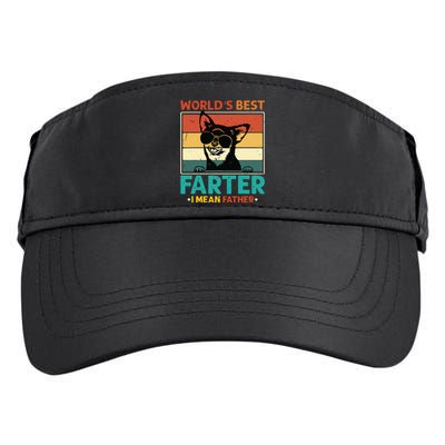 Worlds Best Farter I Mean Father Best Dad Ever Cool Dog Adult Drive Performance Visor