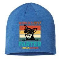 Worlds Best Farter I Mean Father Best Dad Ever Cool Dog Sustainable Beanie