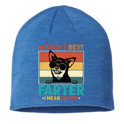 Worlds Best Farter I Mean Father Best Dad Ever Cool Dog Sustainable Beanie