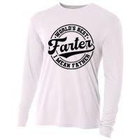 World's Best Farter I Mean Father Funny Father's Day Dad Cooling Performance Long Sleeve Crew