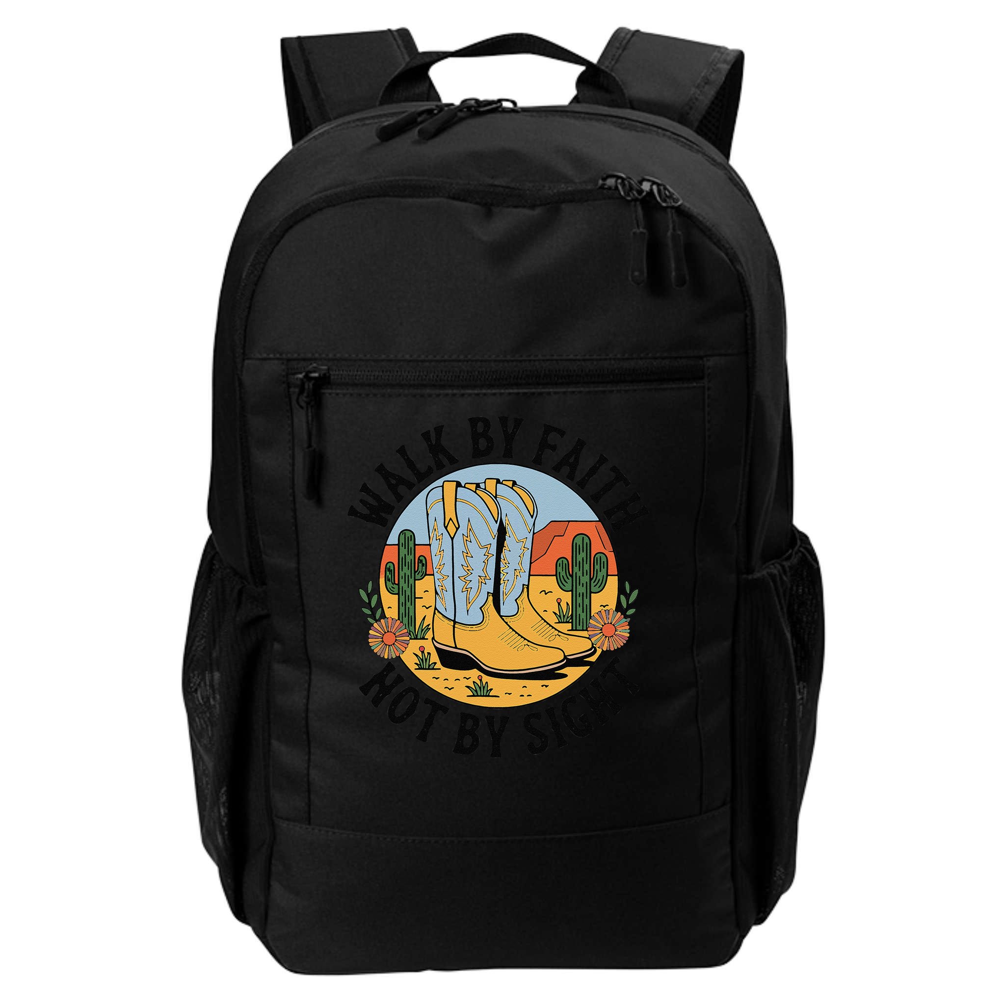 Walk by Faith Not by Sight Western Boots Backpack