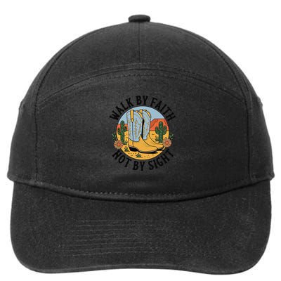 Walk by Faith Not by Sight Western Boots 7-Panel Snapback Hat
