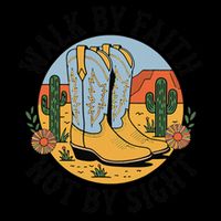 Walk by Faith Not by Sight Western Boots Mug