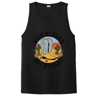 Walk by Faith Not by Sight Western Boots PosiCharge Competitor Tank