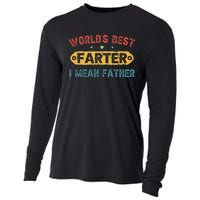 World's Best Farter I Mean Father Funny Father's Day Cooling Performance Long Sleeve Crew