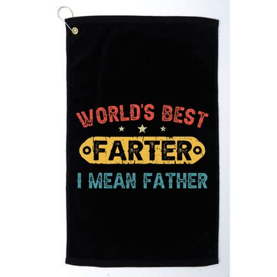 World's Best Farter I Mean Father Funny Father's Day Golf Towel