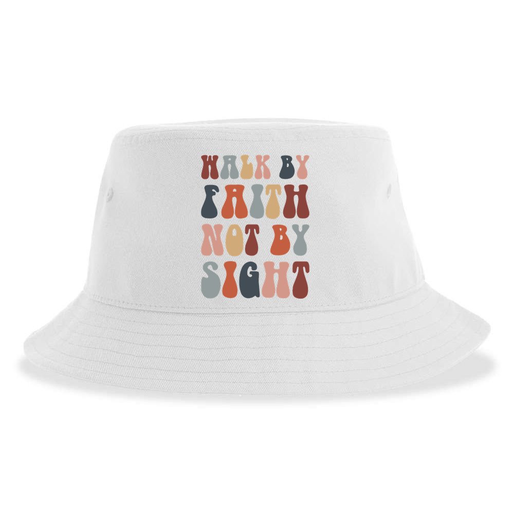 Walk By Faith Not By Sight Bible Verse Christian Sustainable Bucket Hat