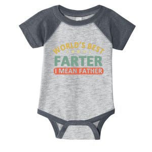 Worlds Best Farter I Mean Father Fathers Day Fathers Infant Baby Jersey Bodysuit