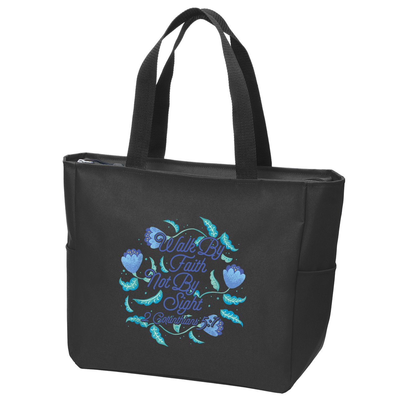 Walk By Faith Not By Sight 2 Corinthians 5:7 Zip Tote Bag