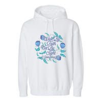 Walk By Faith Not By Sight 2 Corinthians 5:7 Garment-Dyed Fleece Hoodie