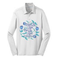 Walk By Faith Not By Sight 2 Corinthians 5:7 Silk Touch Performance Long Sleeve Polo