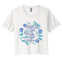 Walk By Faith Not By Sight 2 Corinthians 5:7 Women's Crop Top Tee