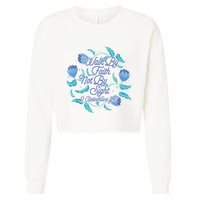 Walk By Faith Not By Sight 2 Corinthians 5:7 Cropped Pullover Crew