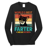 Worlds Best Farter I Mean Father Best Dad Ever Cool Dog Long Sleeve Shirt